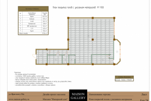 План покрытий полов с указанием материалов