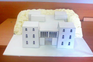 Макет турбазы в горах