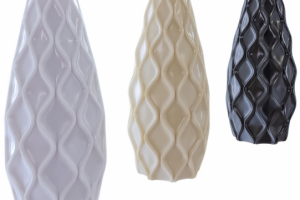 Керамическая ваза в трех тонах