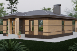 3D визуализация экстерьера дома