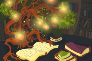 Дерево-светильник