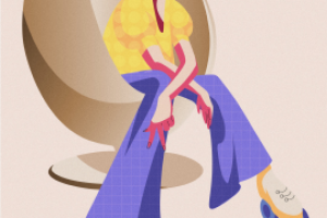 Девушка на роликах