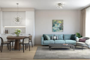 Визуализация гостиной