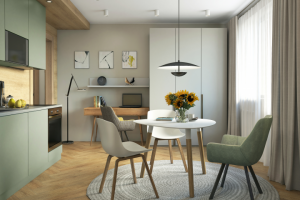 Дизайн и визуализация бюджетной квартиры-студии