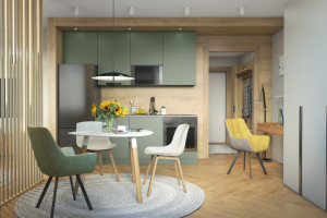 Дизайн и визуализация бюджетной квартиры-студии