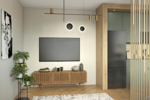 Дизайн и визуализация бюджетной квартиры-студии