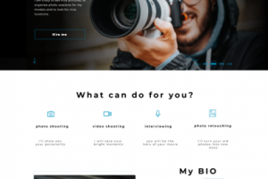 Сайт-портфолио фотографа