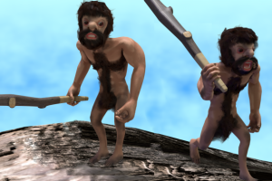 мультяшный первобытный