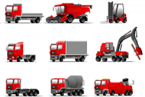 Векторные иконки грузовых авто