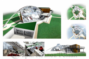 Проект комбинированного дома на конкурс