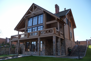 Индивидуальный проект 2 эт. деревянного дома. 269.3 кв. м., фото