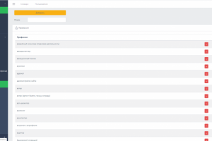 Админская панель