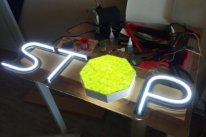 Вывеска Стоп Принт (неон)