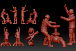 Скульптура "Нефтяники"