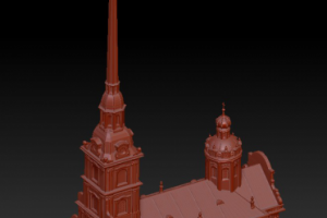 Петропавловский собор, подготовка к печати SLA