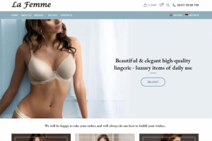 Магазин белья немецко-английский