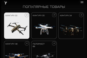 Прототип сайта для производства профессиональных дронов