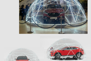 Визуализация автомобильного стенда для ТЦ Галерея