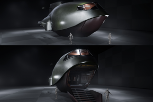 Рендер судна для игры