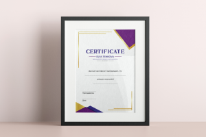 Дизайн сертификата