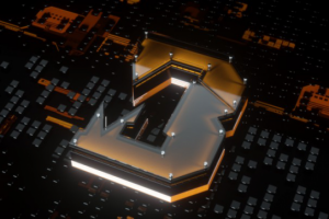 3D лого буква В