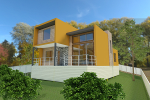 Дом жилой индивидуальный деревянный каркасный