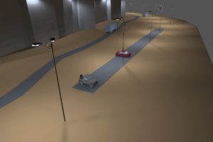 Проект освещения уличной территории складского комплекса