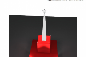 Подсветка шпиля здания в г.Красноярск