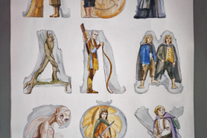 Буквицы "Властелин колец"