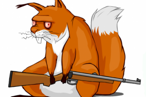 Принт на кружку с белкой