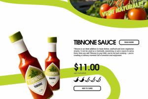 Дизайн концепт сайта по продаже соусов