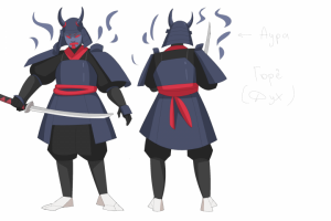 Чистовой референс для анимации, мультфильм "Сеймей: Горё" (2022)