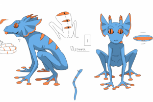 Чистовой референс для анимации, мультфильм "Сеймей: Горё" (2022)