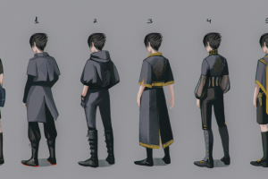 Вариации костюма для персонажа игры