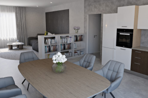 Интерьер гостиной-кухни