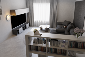 Интерьер гостиной-кухни