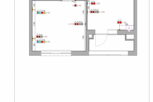 План розеток квартиры 40 кв.м.