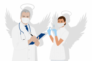 Доктора с вакциной