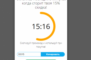 PopUp с таймером на технологиях www.carrotquest.io