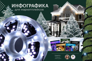 Новый Год. Гирлянда уличная.