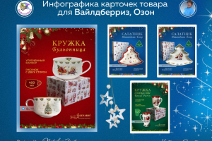 Фарфоровая посуда. Кружка-бульонница. Новый год
