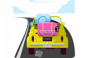 Путешествие на авто к морю.