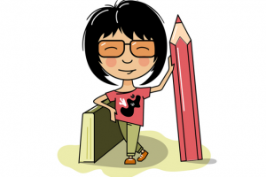 Персонаж, стилизация для аватарки художника-иллюстратора.