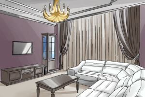 Скетч интерьера