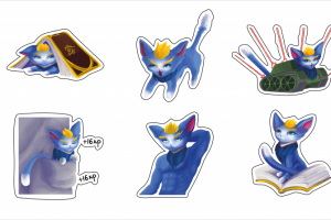 Стикеры с кошкой