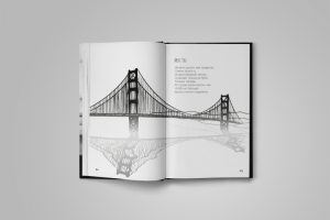 Дизайн сборника стихотворений с иллюстрациями