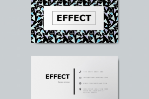 Дизайн визитки салона оптики "Effect"