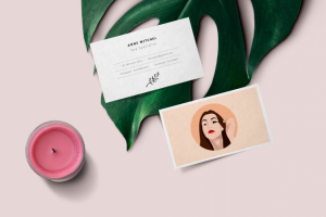 Визитка работника салона красоты