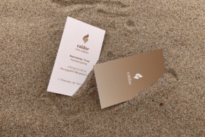 Визитка работника кофейни "Caldor"