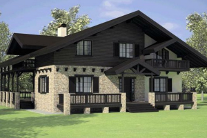 Готовый проект дома Шале 250 кв. м / Артикул И-51